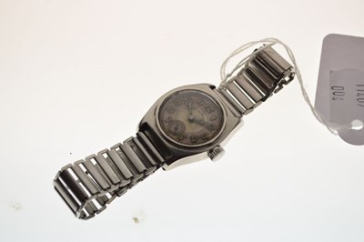 Lot 106 - Revue-Sport - Gentleman's stainless steel bracelet wristwatch