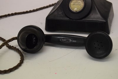 Lot 318 - Vintage Ericsson Bakelite telephone