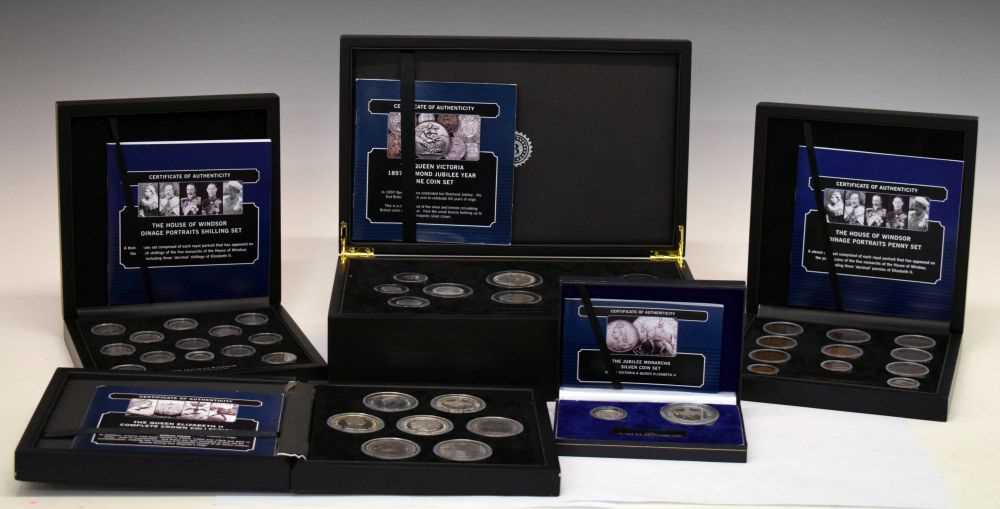 Lot 236 - Five Bradford Exchange GB coin sets