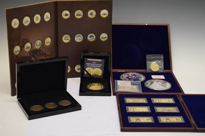 Lot 211 - Quantity of commemorative coin and medallion sets