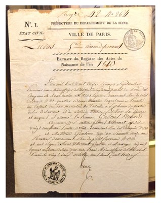 Lot 347 - French Revolution/Napoleonic document dated '1810'