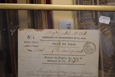 Lot 347 - French Revolution/Napoleonic document dated '1810'