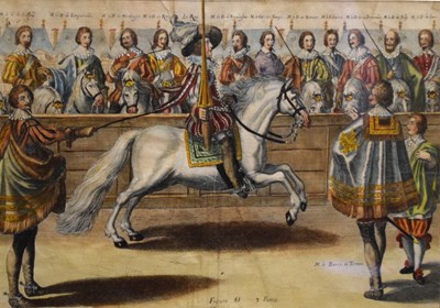 Lot 608 - Crispin de Passe after Antoine de Pluvinel - 'L'Instruction du Roy en l'exercise de Monter a cheval'