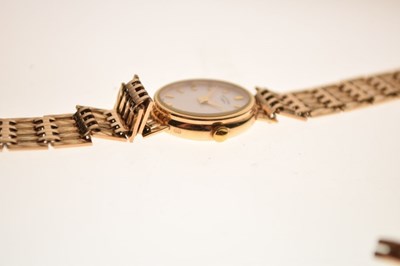 Lot 110 - Lady's Rotary 9ct gold dress watch and yellow metal brooch, stamped '9ct'