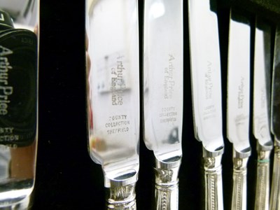 Lot 772 - Quantity of Arthur Price 'Bead' pattern silver plate cutlery