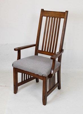 Lot 600 - Arm chair of American Arts & Crafts influence
