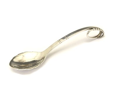 Lot 157 - Georg Jensen silver caddy spoon pattern no 41