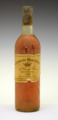 Lot 577 - Bottle of Chateau Rieussec, 1er Grand Cru Sauternes, 1970