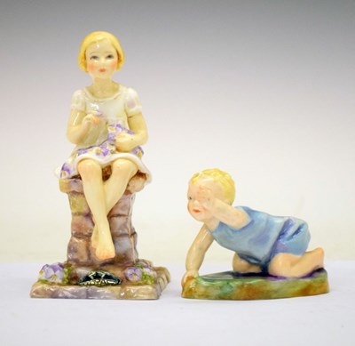 Lot 490 - Two Royal Worcester figures modelled by F. Doughty