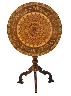 Lot 563 - Irish Interest - 19th Century Killarney marquetry work table