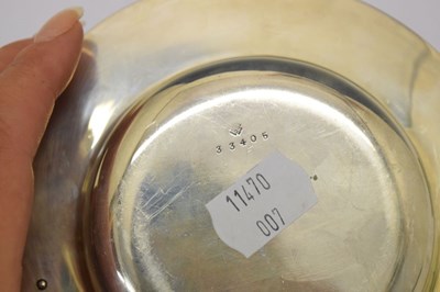 Lot 189 - George V silver quaich with mother of pearl decorated handles