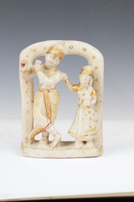 Lot 262 - 19th Century Indian alabaster figure group