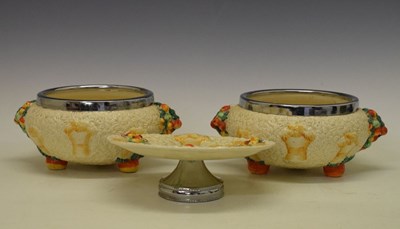 Lot 272 - Three pieces Clarice Cliff 'Celtic Harvest'