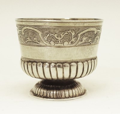 Lot 93 - Regence Augsburg footed silver beaker, circa 1700-1720
