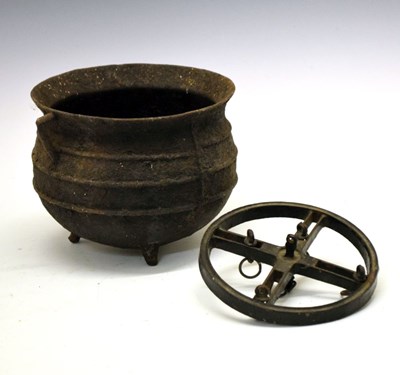 Lot 357 - Cast iron cauldron