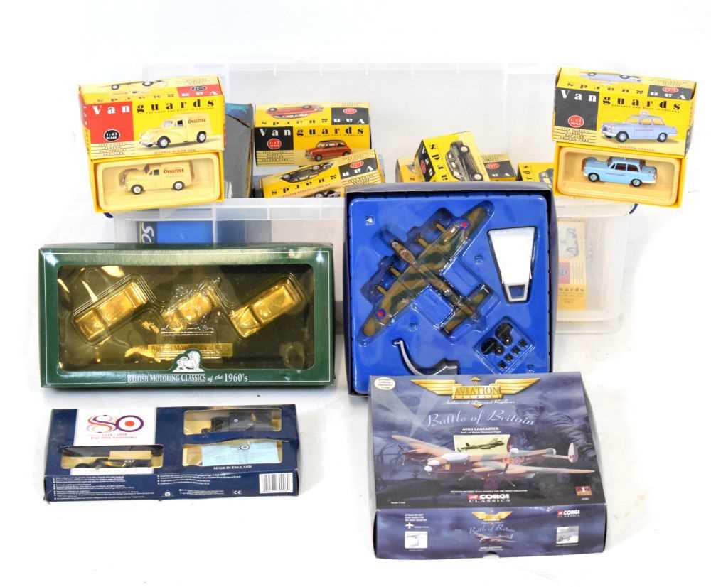 Lot 296 - Quantity of Vanguard diecast model vehicles, Corgi archive, etc