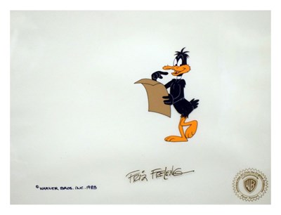 Lot 353 - Looney Tunes - Warner Brothers Inc. 1983 - Daffy Duck animation cell