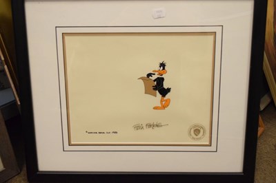 Lot 353 - Looney Tunes - Warner Brothers Inc. 1983 - Daffy Duck animation cell