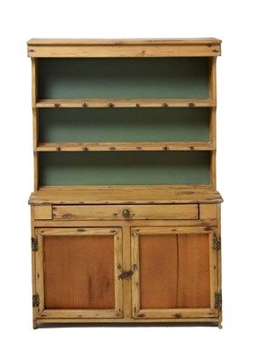 Lot 558 - Early 20th Century diminutive pine dresser