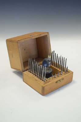 Lot 107 - Cased Star Suisse watchmakers stacking kit