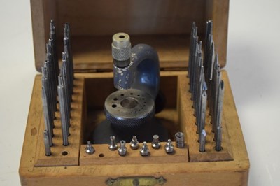 Lot 107 - Cased Star Suisse watchmakers stacking kit