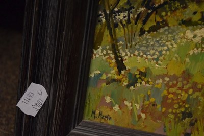 Lot 634 - Mary Martin (b.1951) - Two oils on board