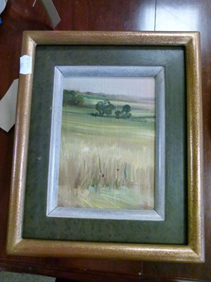 Lot 591 - George J.D. Bruce (b.1930) - Oil on board - Landscape
