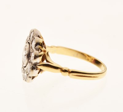 Lot 9 - Eleven-stone diamond cluster ring