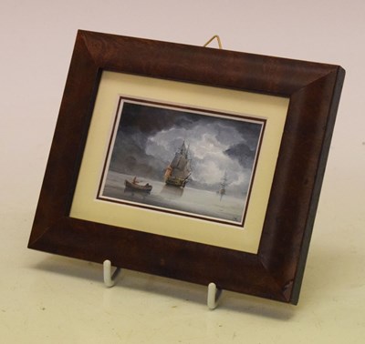 Lot 689 - Philip Hanton - Miniature, 'Bright Moonlight'