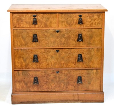 Lot 566 - Shoolbred & Co chest of two short over two long drawers