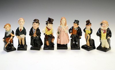 Lot 425 - Eight Royal Doulton Dickens figures