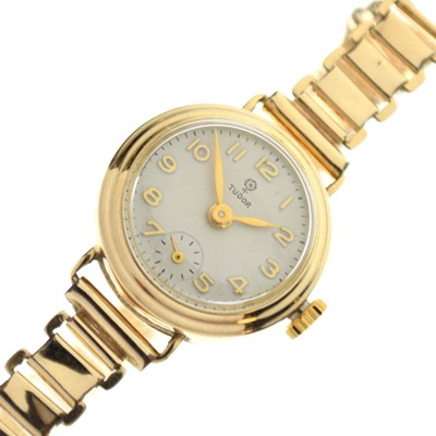 Lot 87 - Tudor - Lady's yellow metal wristwatch