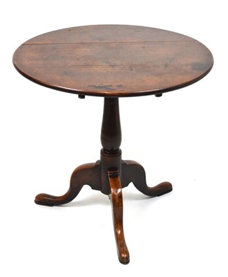 Lot 608 - Tilt top table on tripod support