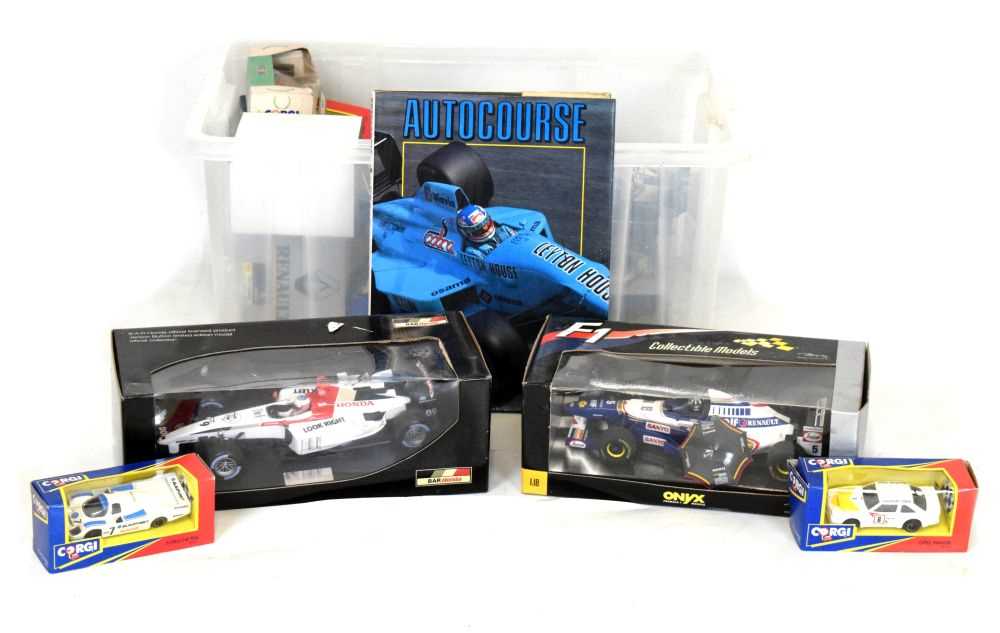 Lot 421 - Quantity of racing themed diecast cars