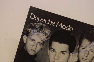 Lot 168 - Autographs - Depeche Mode signed black and white multi-signed publicity photograph