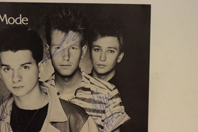 Lot 168 - Autographs - Depeche Mode signed black and white multi-signed publicity photograph