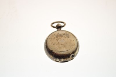 Lot 92 - Silver pocket watch - Robert Reid Bristol, and sovereign holder