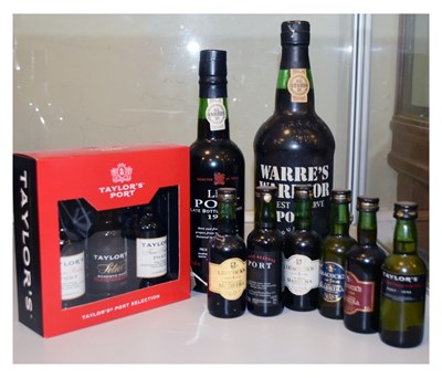 Lot 258 - Quantity of Port to include half bottle of Tesco LBV 1990, Warre's Warrior, etc