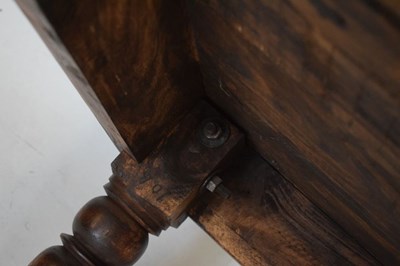 Lot 472 - Large Colonial-style hardwood coffee table