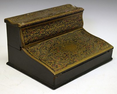 Lot 707 - Boulle stationery box