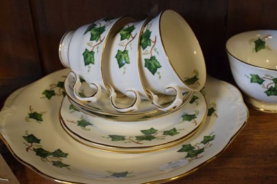 Lot 279 - Colclough 'Ivy' pattern six person tea set
