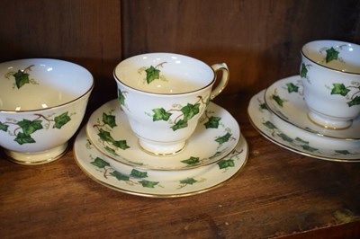 Lot 279 - Colclough 'Ivy' pattern six person tea set