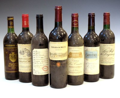 Lot 254 - Seven bottles of red wine