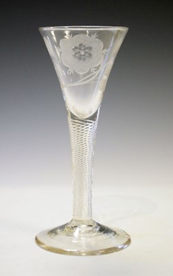 Lot 440 - Joacobite air twist wine glass