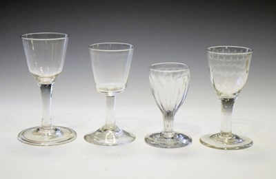 Lot 449 - Four late 18th Century drinking glasses