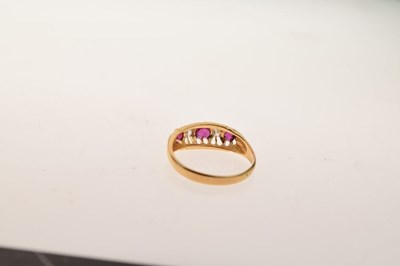 Lot 19 - Edwardian ruby and diamond ring