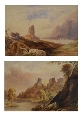 Lot 588 - Pair of watercolours