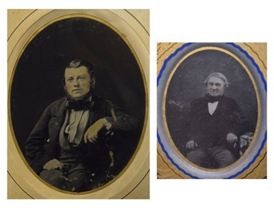 Lot 368 - Two framed Victorian portrait photographs