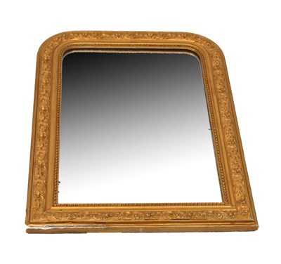 Lot 555 - Late 19th or early 20th Century gilt-framed mirror