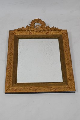 Lot 572 - Late 19th Century gilt wall mirror